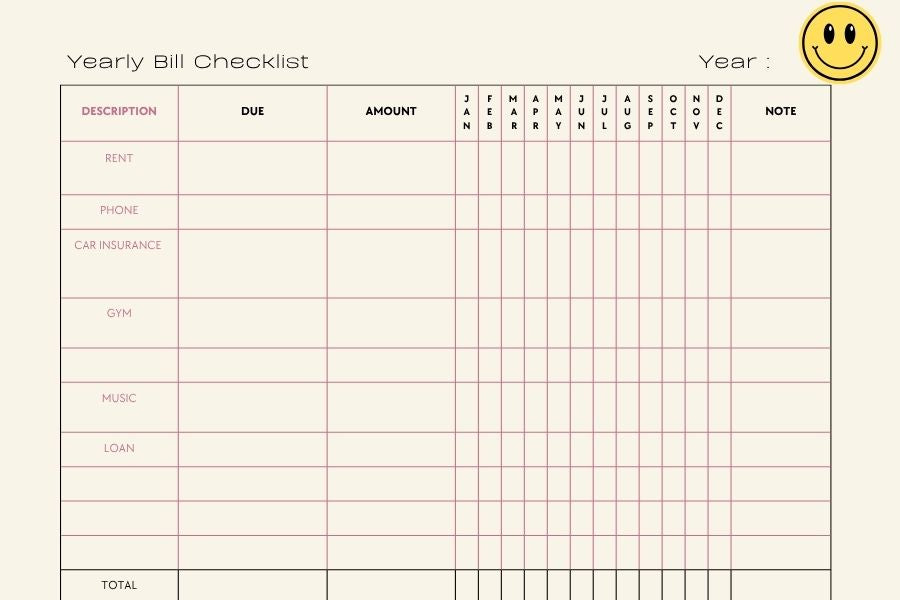 Digital Bills Tracker — Easy Tick-Off Bill Planner