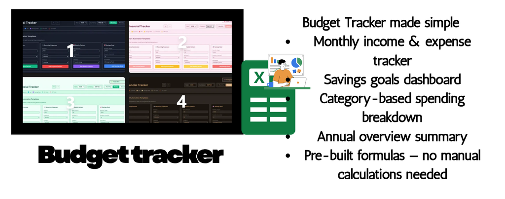 BudgetTrack – Digital Budget Planner Template