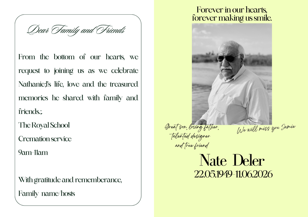 Digital Memorial  Template