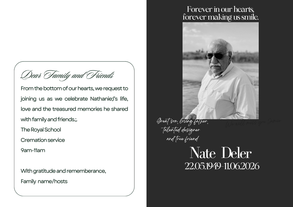 Digital Memorial  Template