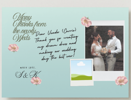 Wedding Guest Thank You Template – Editable Canva Template