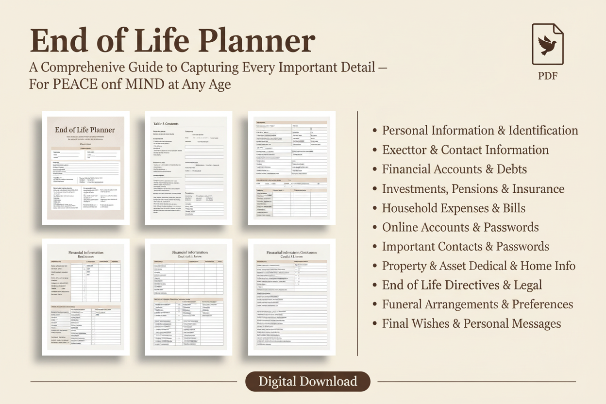 End of Life Planner Cover - Generated