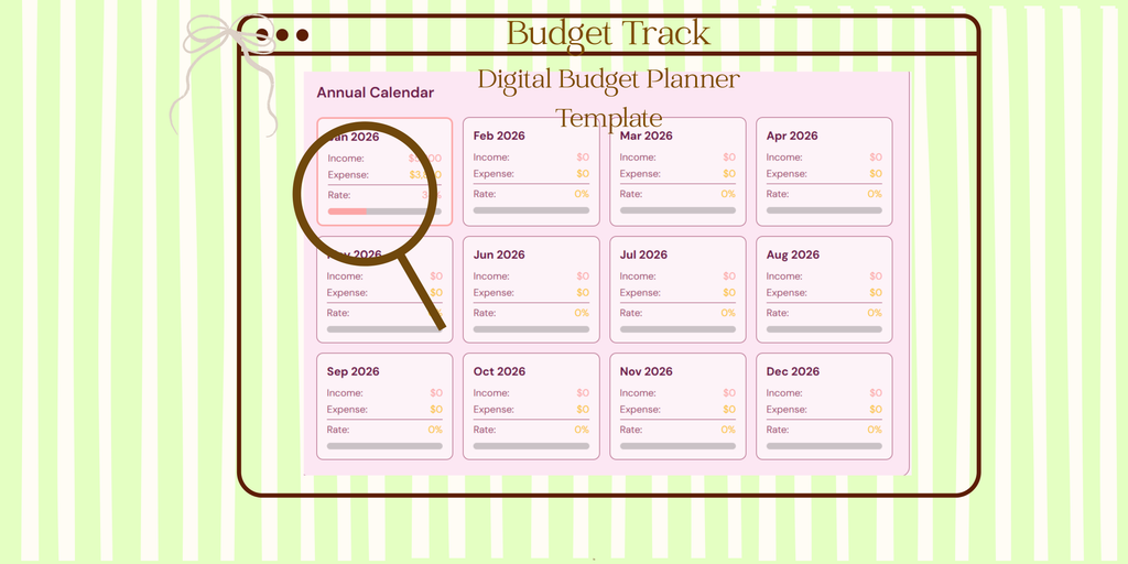 BudgetTrack – Digital Budget Planner Template
